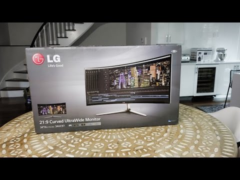 LG 34UC97 21:9 Curved UltraWide Monitor Unboxing