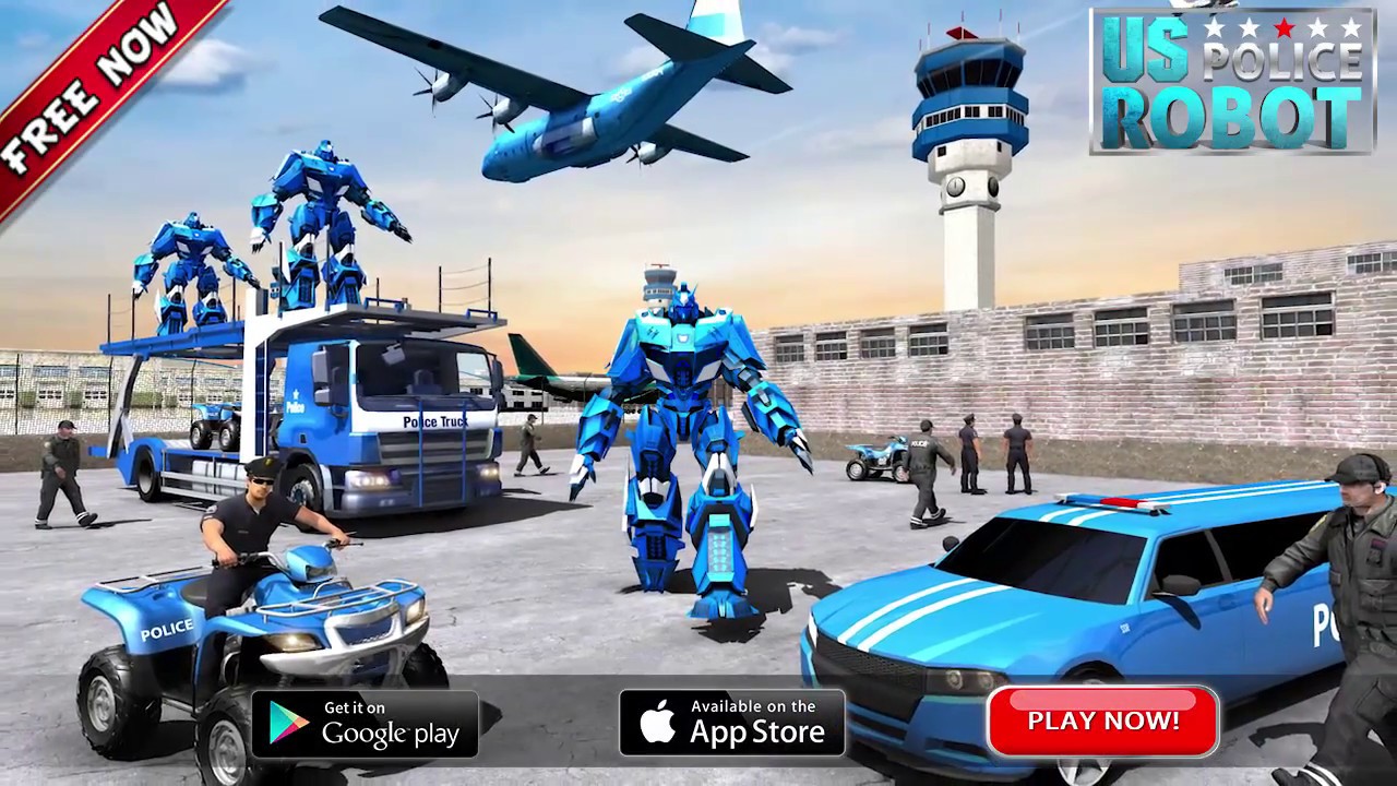 US Police Limousine Car Robot Quad Bike Transport