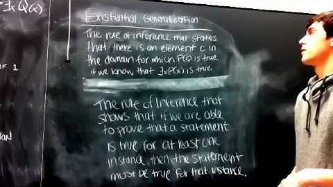 Universal and Existential Generalization