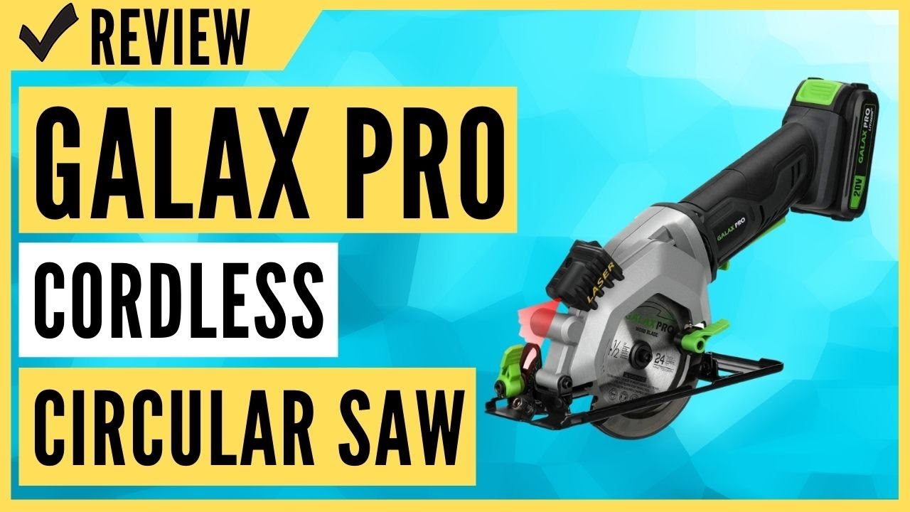 GALAX PRO 20V 4-1/2 Cordless Circular Saw with 2.0Ah battery, Laser Guide,  Rip