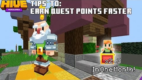 How to get Quest Points faster in Hive | Hive Minecraft Bedrock
