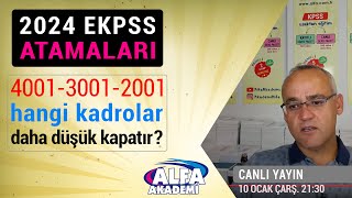 2024 ENGELLİ MEMUR atamasında en düşük kapatan kadrolar hangisi olur? (EKPSS Canlı yayın)