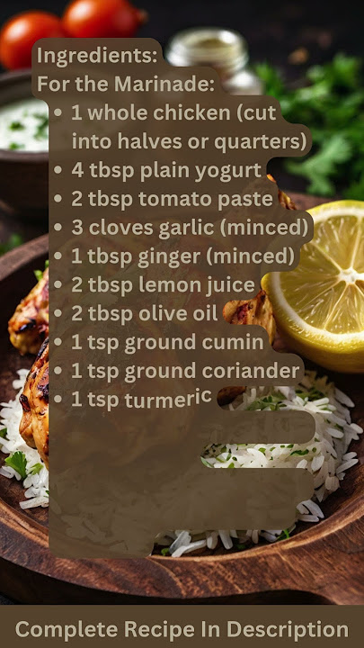 Yemeni Grilled Chicken Recipe by What Shall I Cook