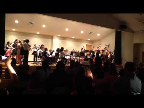 New Century Middle School Orchesatr plays Burst