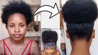 NATURAL HAIR/SUPER EASY WAY TO ACHIEVE HIGH PUFF ON SHORT 4C NATURAL HAIR/NO EXTENSION/KRISTEN RICK