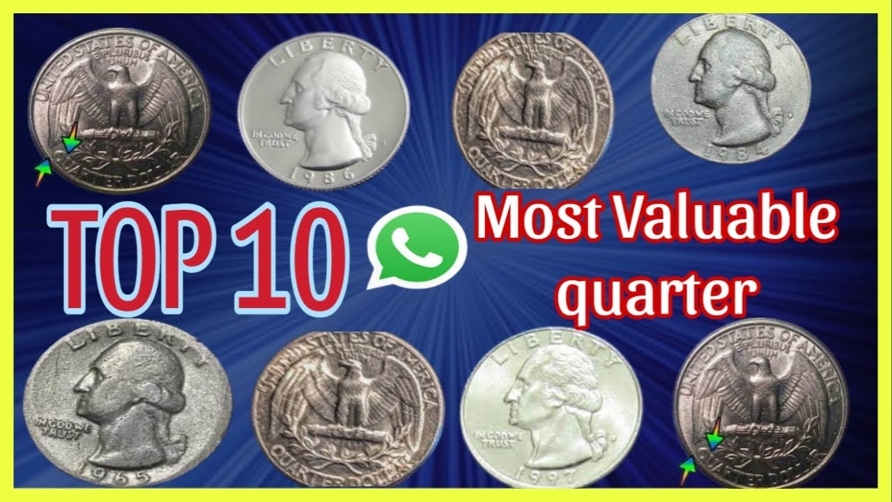 TOP 10 Most Valuable Washington Quarters IN CIRCULATIONRare Quarters in Your Pocket Change