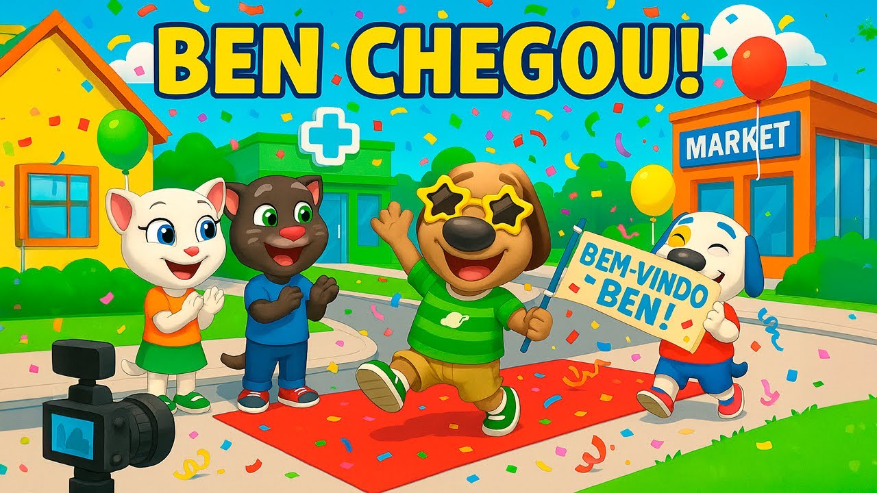 Chegou o Ben no My Talking Tom Friends 2