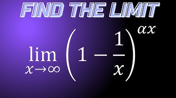 Limit of (1-1/x)^ax as x approaches infinity