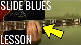 Video thumbnail of "Slide Blues Guitar Lesson. BLUESMASTER Guitar"