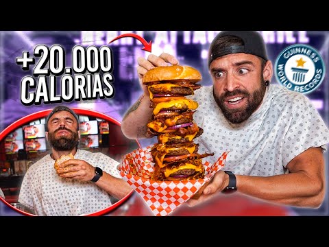 LA HAMBURGUESA con MÁS CALORIAS del MUNDO en EEUU *Heart Attack Grill* ¿PUEDO CONSEGUIR el RÉCORD?