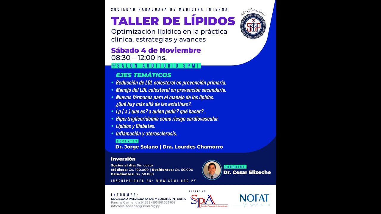 Taller de Lipidos : Optimización lipídica en la práctica clínica