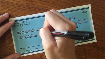 How to Write a Check Video