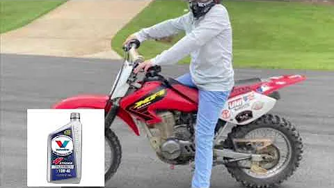 How to change oil in xr80 Honda dirt bike 2002