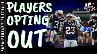 2020 Fantasy Football - Players Who Are Opting Out - Fantasy Football Advice