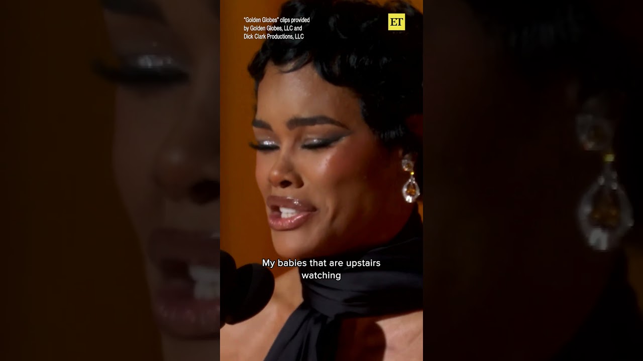 Teyana Taylor takes home the #GoldenGlobe for Best Supporting Actress. 🤩