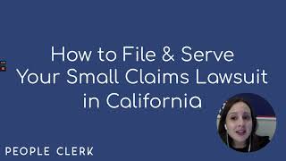 How to Sue in California Small Claims Court