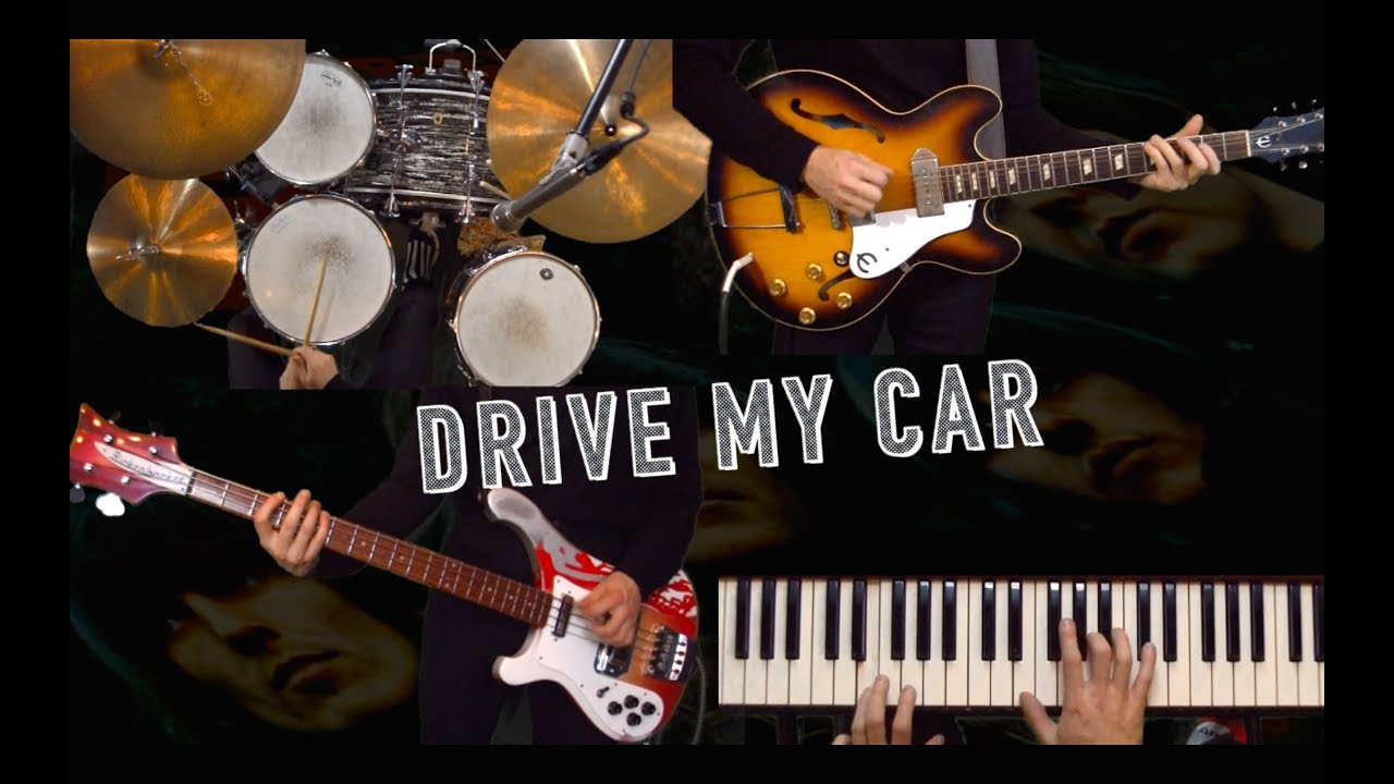 Drive My Car Guitar, Bass, Drums and Piano Cover Instrumental YouTube