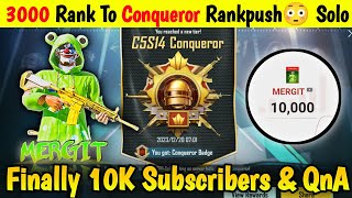 🇮🇳FINALLY 10k Subscribers Completed🥹 Solo Rank Push Tips And Tricks C6S16