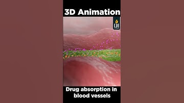 3D Animation: Drug absorption in blood vessels  #medicalanimation #3danimation