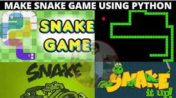 How to create a Snake game using python |  snake game making in python | #codewithkiran#python