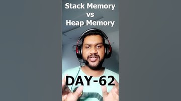 What is difference between Stack memory and Heap memory? #java #interview #interviewtips
