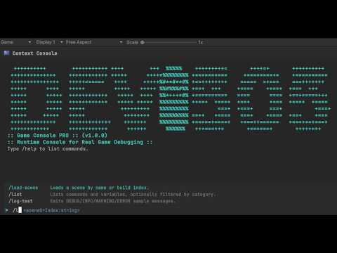 Game Console PRO for Unity — Custom Runtime Console, Commands, Search & Debug Tools