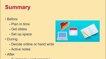 Taking notes from videos