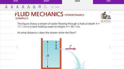Phys101 - Fluid Mechanics (Bernoulli Equation: Example)