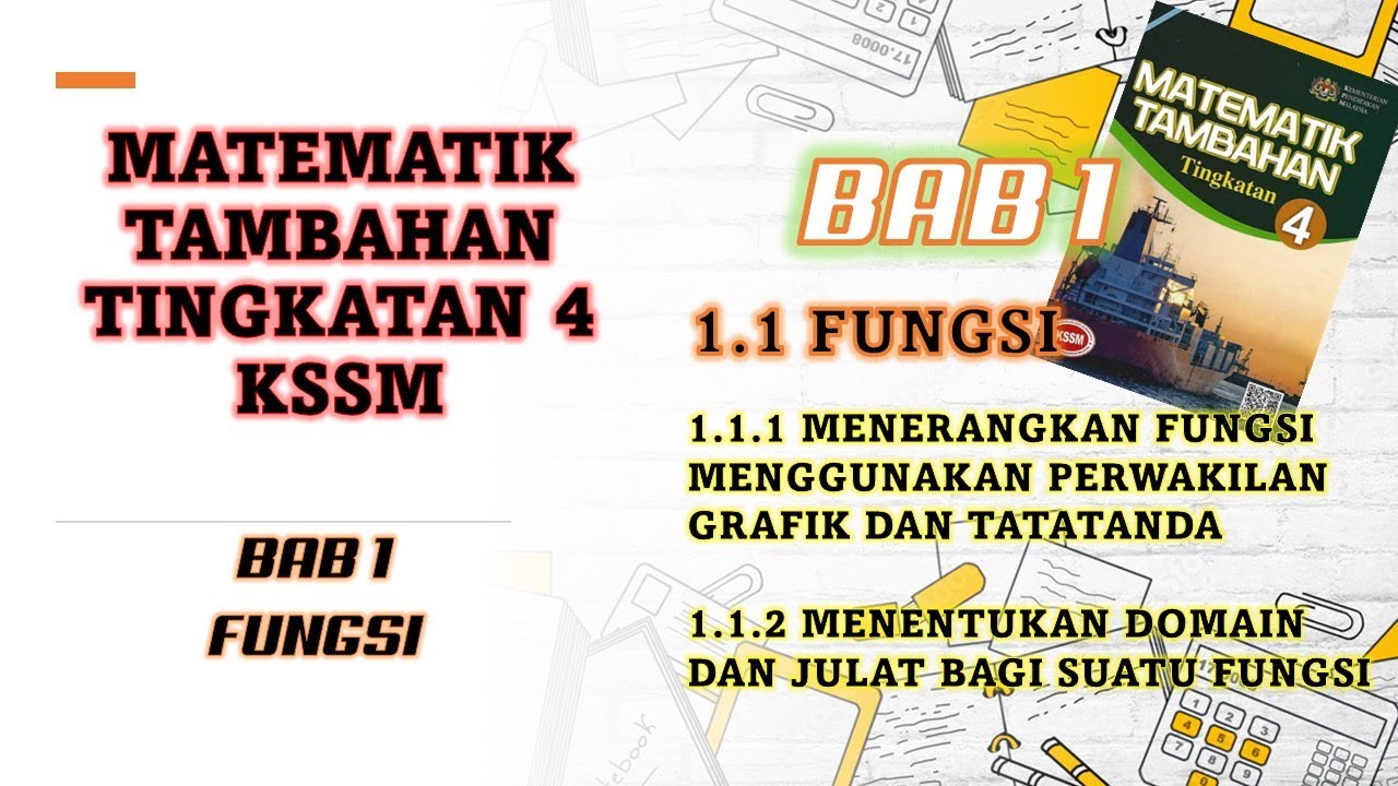 Matematik Tambahan Ting 4 Bab 1 Menentukan Suatu Hubungan Suatu Fungsi Atau Bukan Fungsi Youtube