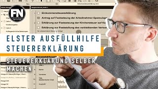 Elster Ausfullen Anleitung Steuererklarung Tutorial Steuererklarung Selber Machen Youtube