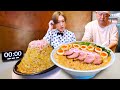 【大食い】背脂天国…。ジャンボ背脂中華そば&巨大炒飯セット5kgを制限時間30分で完食できるのか？【らーめんきんかどう座間本店】