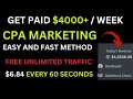 Get Paid $6.84 PER CLICK (NEW METHOD!) CPA Affiliate Marketing  | Make Money Online For Beginners