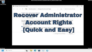 How To Recover Administrator Account in Windows 11/10 [Solution]