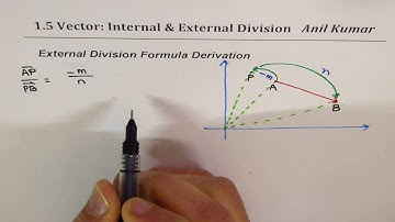 Section Formula for Internal and External Division of Vectors Many Examples - EDEXCEL - GCSE