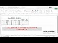 Excel (2016, 2019, 2021)👉 Amount & Net Amount Formula #excelformulatricks #excel #exceltips