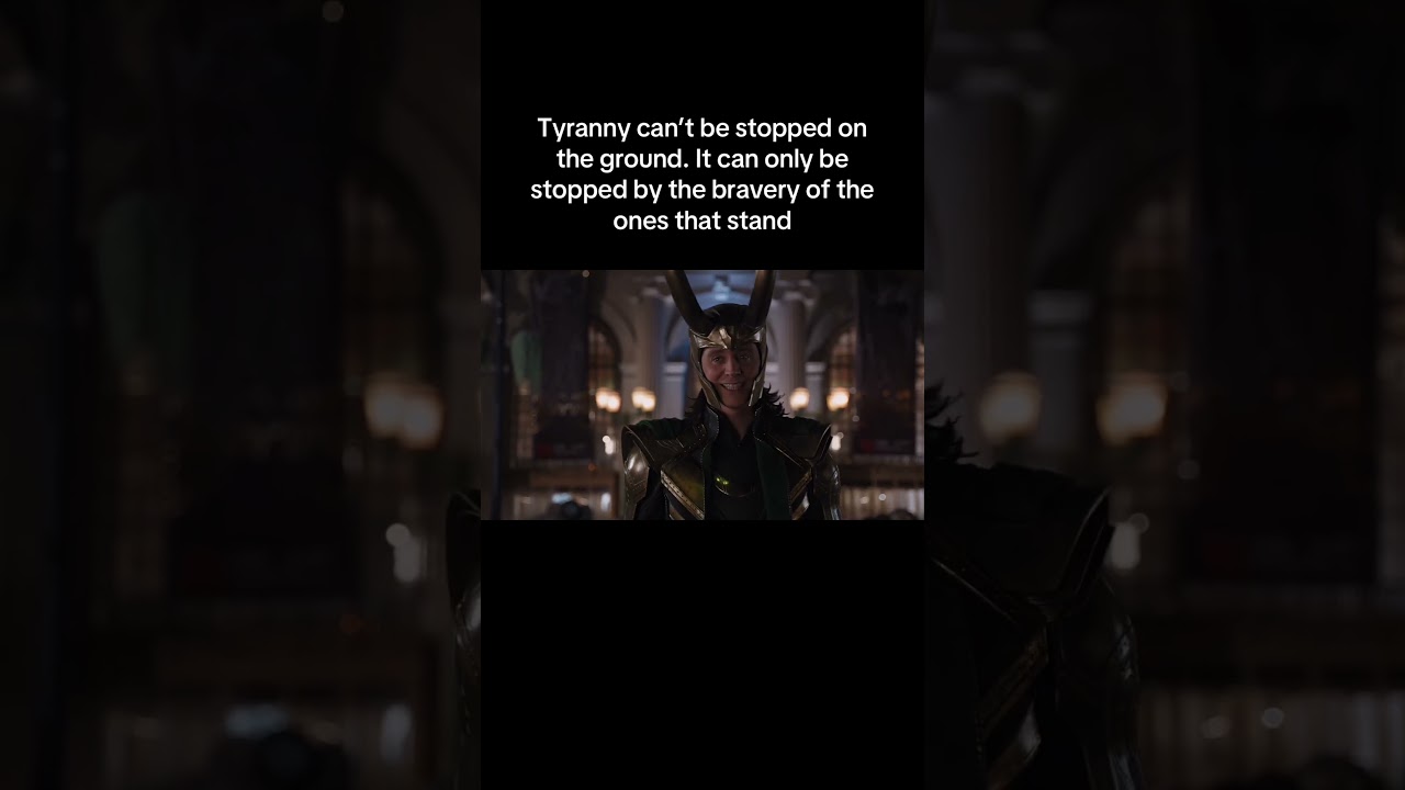 Тиранию невозможно остановить на земле. Её можно остановить только храбростью…