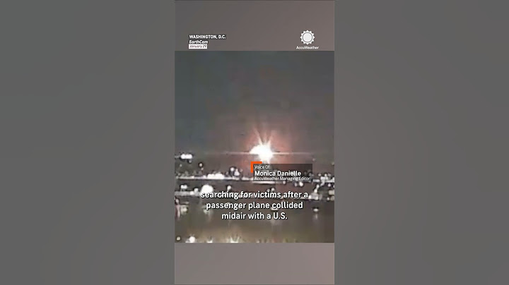 Plane, Helicopter Midair Collision Over Washington DC Caught On Camera