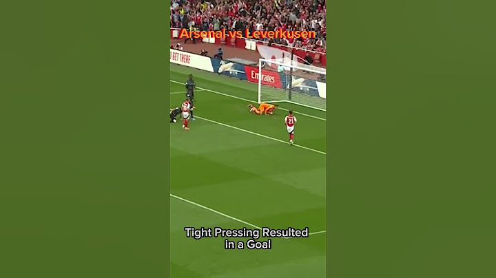 Arsenal vs Leverkusen! Tight Pressing Resulted in a Goal #shortsviral