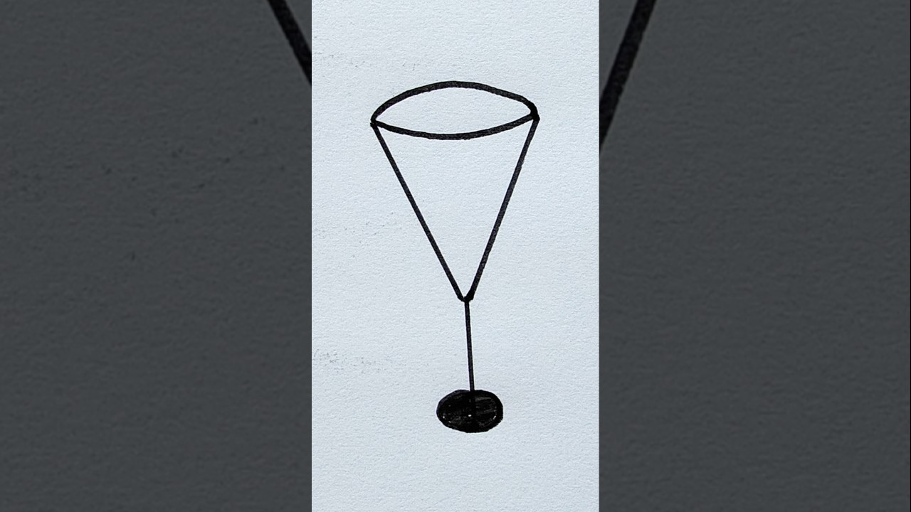 Glass Cup Drawing Easy for Kids | How to Draw Glass Cup | 