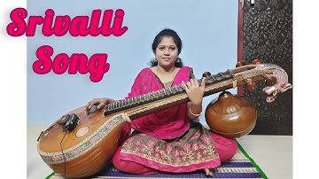 #Srivallisong in veena | Pushpa | DSP |Sid sriram | Allu arjun| Veena Cover by Gayathri