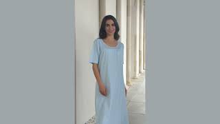 AW23 S592 Flora Pima Cotton Nightdress