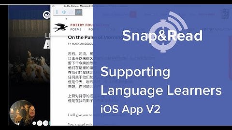 Snap&Read: Supporting Language Learners in iOS