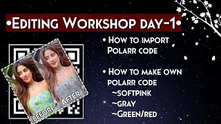 How to Make Own polarr filters🌈•||•Editing workshop Day-1 screenshot 5