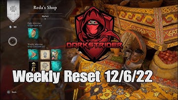 Assassin’s Creed Valhalla- Weekly Reset 12/6/22