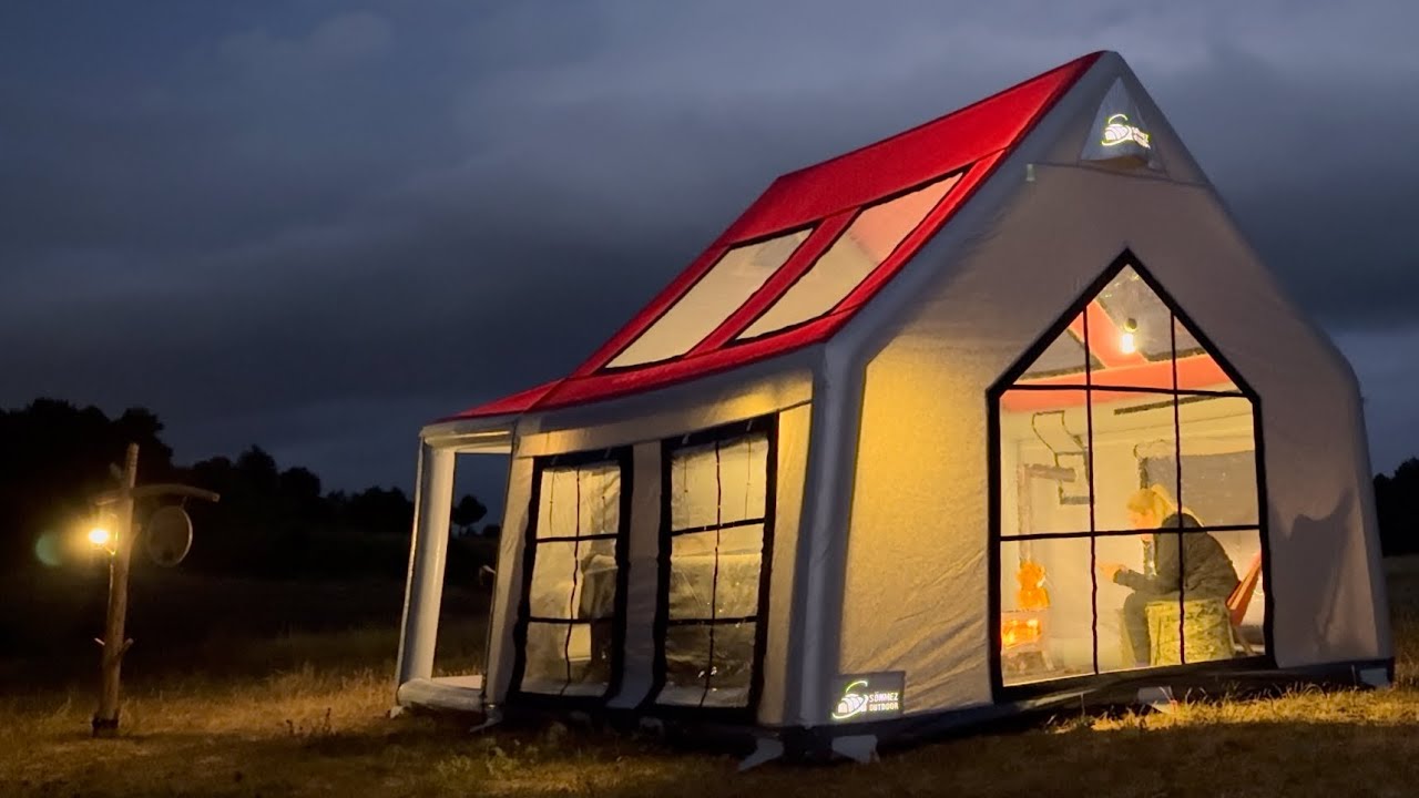 КЕМПИНГ В ДОМАШНЕМ КОМФОРТЕ С НАДУВНЫМ КЕМПИНГОВЫМ ДОМОМ