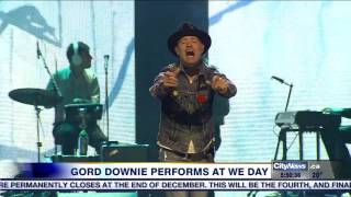 Video: Gord Downie performs at WE Day