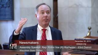 Morning Minute: Assembly Speaker, Rep. Robin Vos (R) Rochester - 63rd District