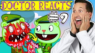 ER Doctor REACTS to Happy Tree Friends Medical Scenes #9