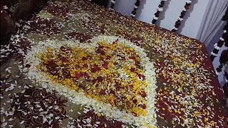 Suhagrat Bed Decoration First Night Bedroom Decoration Suhagrat Room Decoration