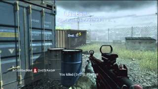Cod4 1v1 Kid goes mad! (4 1v1s in 1 video)